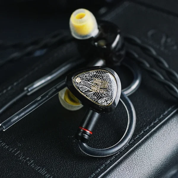Tangzu Waner SG 2 hybrid IEM mysterious black edition with traditional Chinese cloud pattern faceplate