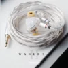Tangzu Waner SG 2 in ear monitors transparent white edition with silver plated detachable cable