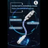JCALLY JM6 Pro Type-C to 3.5mm blue braided cable adapter showcased on a cybernetic blue background. The promotional graphic features product callouts for DAC Chip CX31993, AMP Chip MAX97220, and PCM 32bits 384KHz audio decoding with marketing text: "Immersed in melodious music, Enjoy the sound of nature."