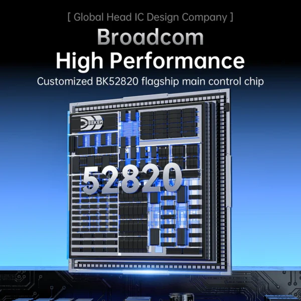 attack-shark-v6-broadcom-bk52820-chipset Technical diagram of the Broadcom BK52820 high-performance main control chip used inside the Attack Shark V6
