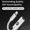 CALLY JM7L Lightning to 3.5mm portable DAC adapter for Apple devices, available at HZS Tech in Pakistan