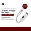 JCALLY JM7L Lightning to 3.5mm portable DAC adapter for Apple devices, available at HZS Tech in Pakistan